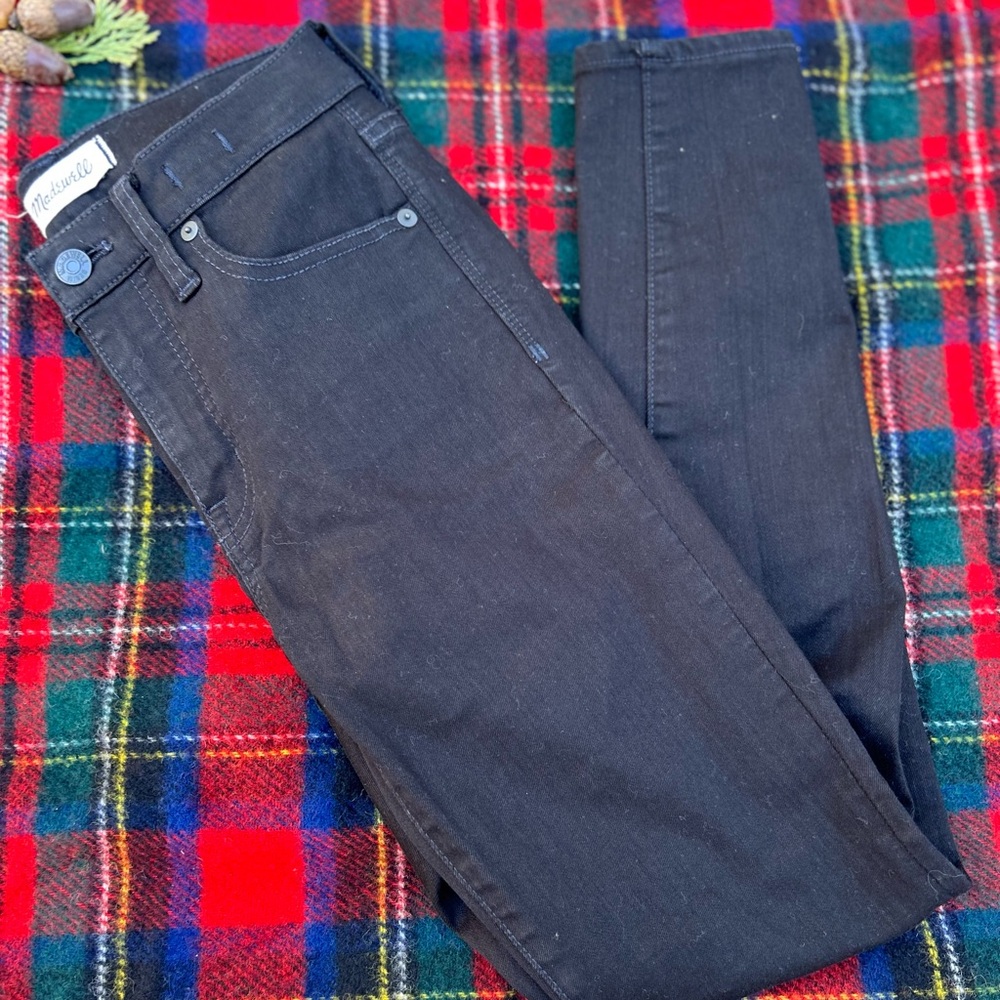 Madewell 9” High-Rise Skinny Jeans Women’s 26 Black Stretch Denim G1202
